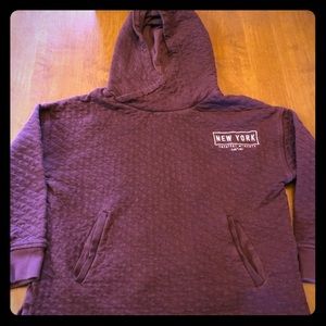 Boys Zara Hooded Sweatshirt, Size 6, Burgundy